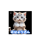 毎日使える子猫の挨拶スタンプ関西弁ver.（個別スタンプ：1）