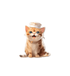 ケーキ帽子猫シリーズ（個別スタンプ：2）