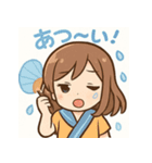 かわいい女子学生とペンギンのスタンプ（個別スタンプ：13）