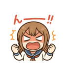 かわいい女子学生とペンギンのスタンプ（個別スタンプ：40）