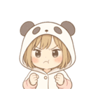 もじもじパンダちゃんの日常（個別スタンプ：1）