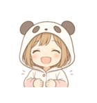 もじもじパンダちゃんの日常（個別スタンプ：2）