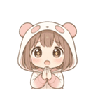 もじもじパンダちゃんの日常（個別スタンプ：9）