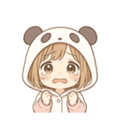 もじもじパンダちゃんの日常（個別スタンプ：10）