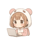 もじもじパンダちゃんの日常（個別スタンプ：12）