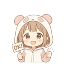 もじもじパンダちゃんの日常（個別スタンプ：19）