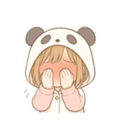 もじもじパンダちゃんの日常（個別スタンプ：21）