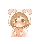 もじもじパンダちゃんの日常（個別スタンプ：23）