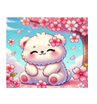 クマと桜のスタンプ@SFW（個別スタンプ：3）