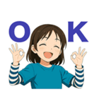 いつも元気！ まなちゃんスタンプ（個別スタンプ：3）