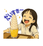 いつも元気！ まなちゃんスタンプ（個別スタンプ：6）