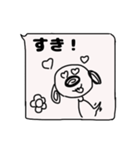お花とやさしいらくがき犬コディー（個別スタンプ：34）