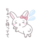 毎日使えるシンプル挨拶☆リボンうさぎ（個別スタンプ：29）