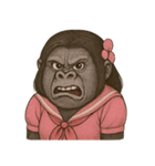 JK乙女ゴリラ（キモうざい）（個別スタンプ：3）