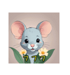 表情いろいろ♪ネズミスタンプ（個別スタンプ：9）
