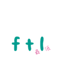 英語のネットスラング➕漢字2（個別スタンプ：15）