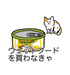 猫あるある（ぶち猫（白茶）／長毛）（個別スタンプ：2）