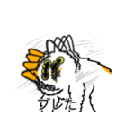 猫あるある（ぶち猫（白茶）／長毛）（個別スタンプ：26）