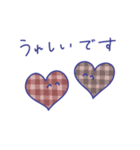 日常使い可愛いギンガムチェック（個別スタンプ：27）