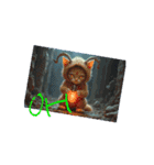 Scary Cat【ネコヤギ】海.雷.炎.月.英語（個別スタンプ：13）