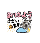 白いモフモフくん（個別スタンプ：3）