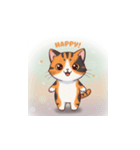三毛猫の笑顔と涙（個別スタンプ：1）