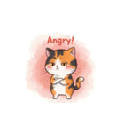 三毛猫の笑顔と涙（個別スタンプ：3）