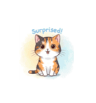 三毛猫の笑顔と涙（個別スタンプ：4）