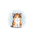 三毛猫の笑顔と涙（個別スタンプ：8）
