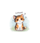 三毛猫の笑顔と涙（個別スタンプ：12）
