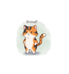 三毛猫の笑顔と涙（個別スタンプ：13）