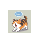三毛猫の笑顔と涙（個別スタンプ：15）
