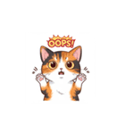 三毛猫の笑顔と涙（個別スタンプ：16）