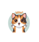 三毛猫の笑顔と涙（個別スタンプ：18）
