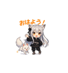 キツネ娘のふわつき日和（個別スタンプ：1）