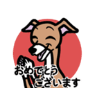 【レッド3】1年中使えるイタグレのスタンプ（個別スタンプ：18）