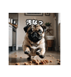 パグは感情表現豊か（個別スタンプ：40）