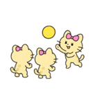 バレーする豹①（個別スタンプ：18）