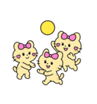 バレーする豹①（個別スタンプ：19）
