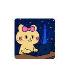 バレーする豹①（個別スタンプ：23）