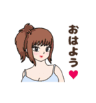 動くかわいいセクシーな女の子2（個別スタンプ：1）