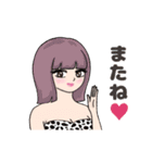 動くかわいいセクシーな女の子2（個別スタンプ：23）