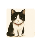 ハチワレにゃんずの日常（個別スタンプ：5）