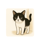 ハチワレにゃんずの日常（個別スタンプ：6）