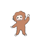 もふもふのおさる（個別スタンプ：1）