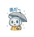ロボうさぎのまんまるスタンプ（個別スタンプ：19）