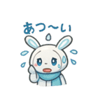 ロボうさぎのまんまるスタンプ（個別スタンプ：25）