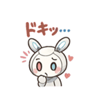 ロボうさぎのまんまるスタンプ（個別スタンプ：33）