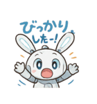 ロボうさぎのまんまるスタンプ（個別スタンプ：36）