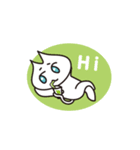 困り顔のネコ 九十九（つくも）その1（個別スタンプ：1）